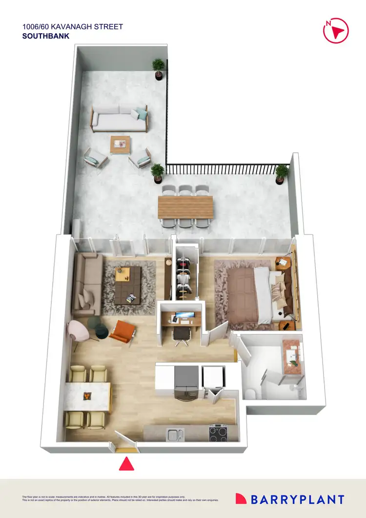 Floorplan of Homely apartment listing, 1006/60 Kavanagh Street, Southbank VIC 3006