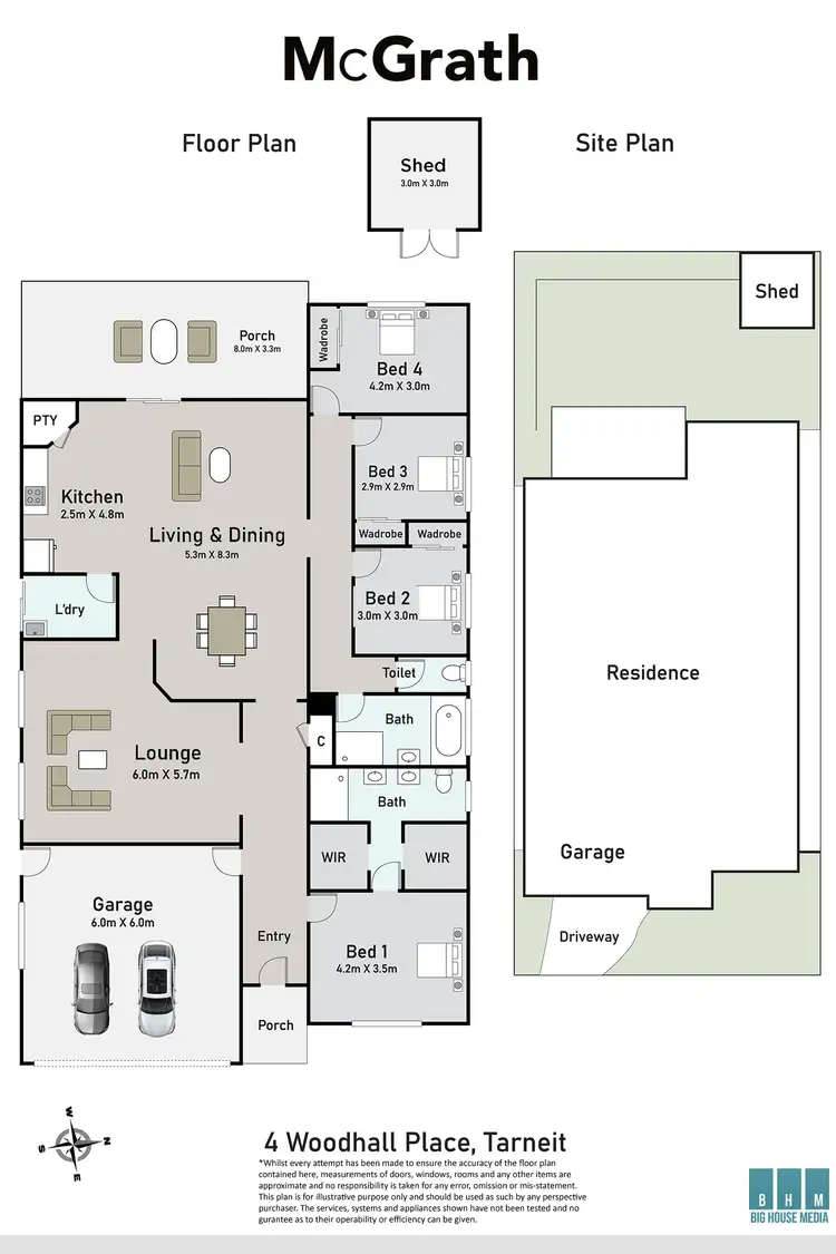 Floorplan of Homely house listing, 4 Woodhall Place, Tarneit VIC 3029