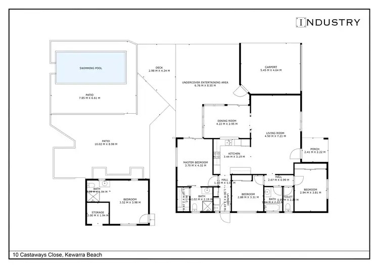 Floorplan of Homely house listing, 10 Castaways Close, Kewarra Beach QLD 4879