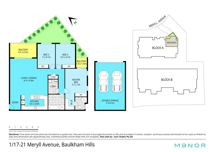 Floorplan of Homely apartment listing, 1/17-21 Meryll Avenue, Baulkham Hills NSW 2153