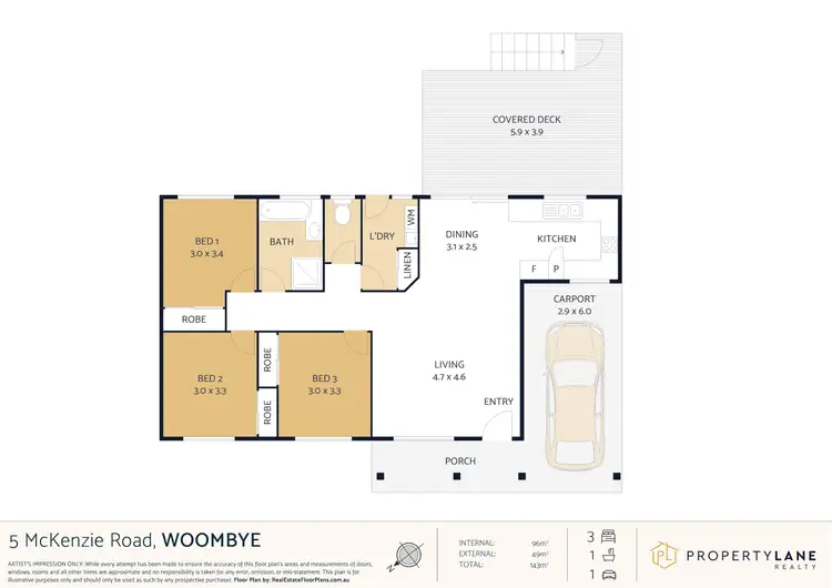 Floorplan of Homely house listing, 5 McKenzie Road, Woombye QLD 4559