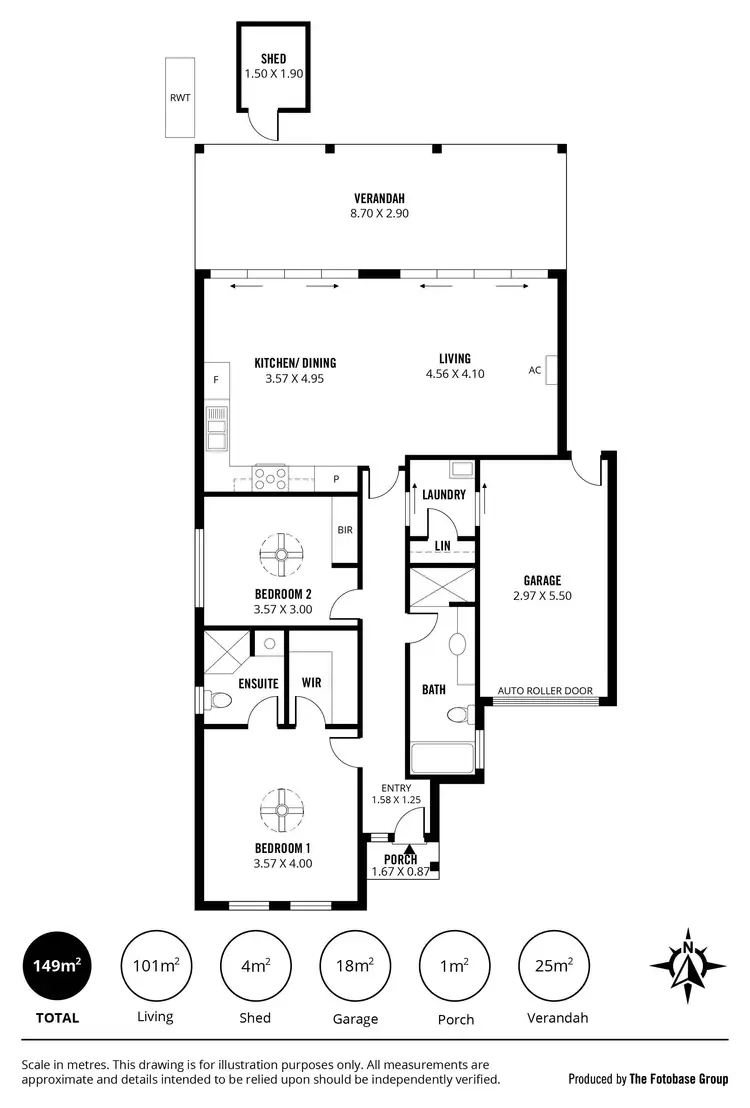 Floorplan of Homely house listing, 12c Talbot Avenue, North Plympton SA 5037