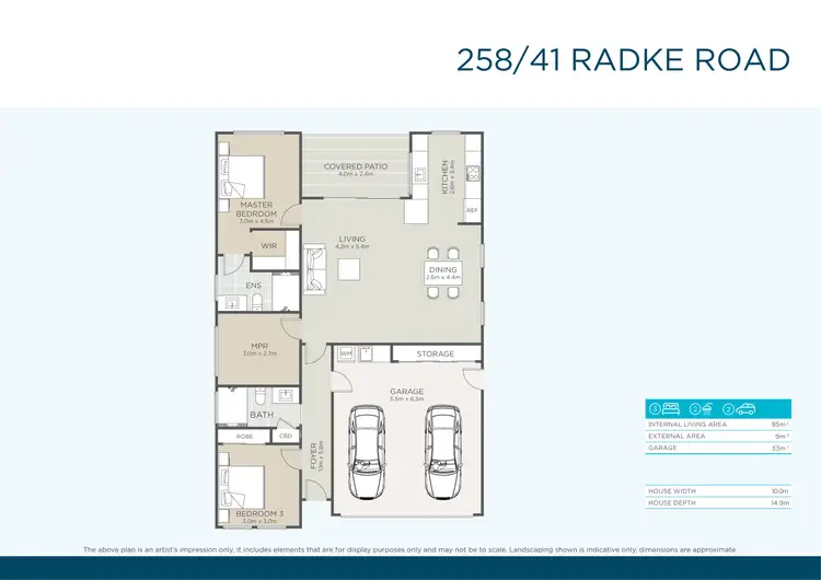 Floorplan of Homely retirement listing, 258/41 Radke Road, Bethania QLD 4205