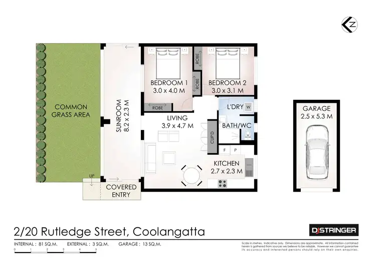 Floorplan of Homely unit listing, 2/20 Rutledge Street, Coolangatta QLD 4225