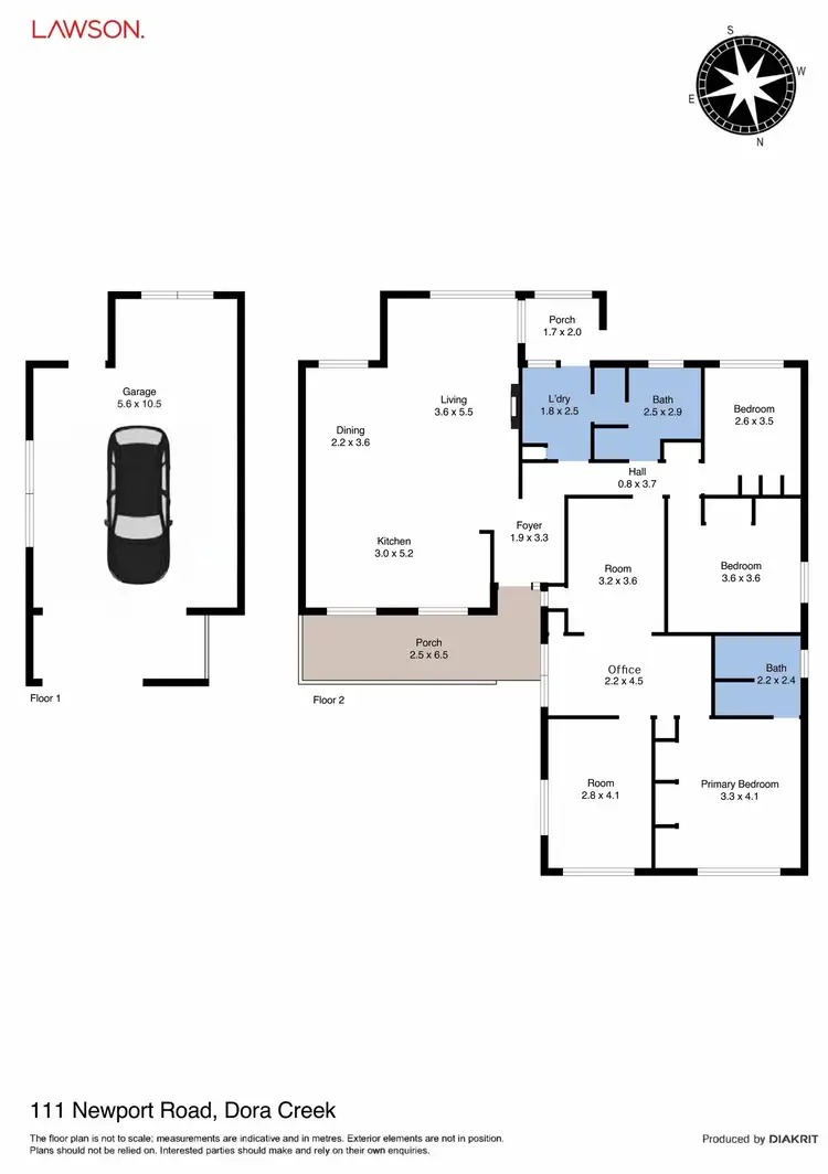 Floorplan of Homely house listing, 111 Newport Road, Dora Creek NSW 2264
