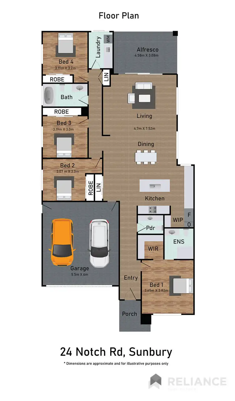 Floorplan of Homely house listing, 24 Notch Road, Sunbury VIC 3429