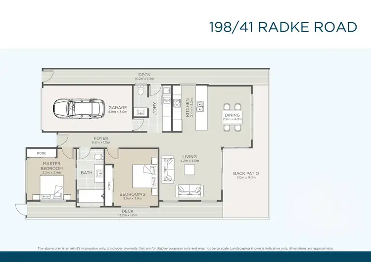Floorplan of Homely retirement listing, 198/41 Radke Road, Bethania QLD 4205
