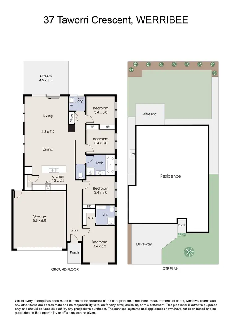 Floorplan of Homely house listing, 37 Taworri Crescent, Werribee VIC 3030