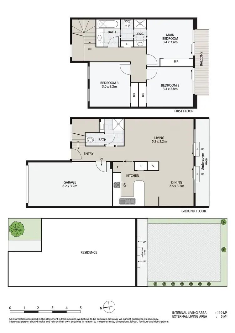 Floorplan of Homely townhouse listing, 11/1474-1478 North Road, Clayton VIC 3168