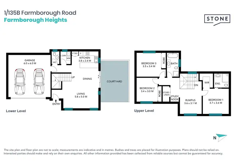 Floorplan of Homely semi-detached listing, 1/135B Farmborough Road, Farmborough Heights NSW 2526
