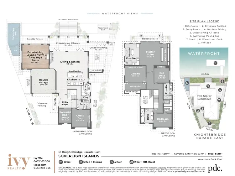 Floorplan of Homely house listing, 61 Knightsbridge Parade East, Sovereign Islands QLD 4216