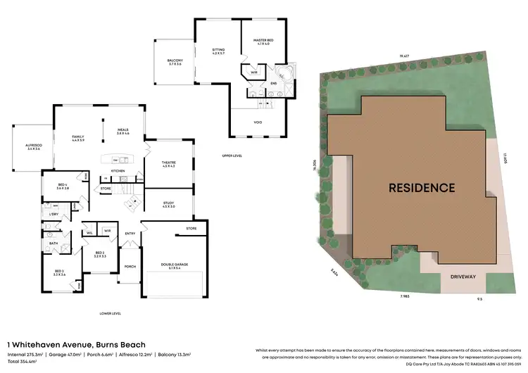 Floorplan of Homely house listing, 1 Whitehaven Avenue, Burns Beach WA 6028