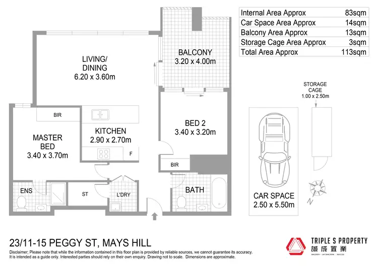 Floorplan of Homely apartment listing, 23/11-15 Peggy Street, Mays Hill NSW 2145