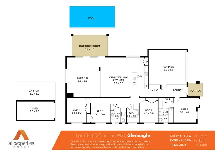 Floorplan of Homely house listing, 98-100 Carrigan Way, Gleneagle QLD 4285