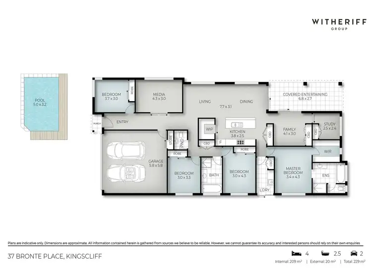 Floorplan of Homely house listing, 37 Bronte Place, Kingscliff NSW 2487