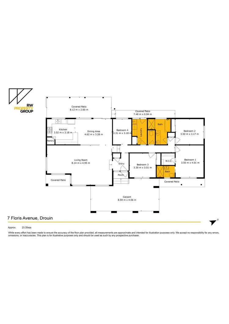 Floorplan of Homely house listing, 7 Floris Avenue, Drouin VIC 3818