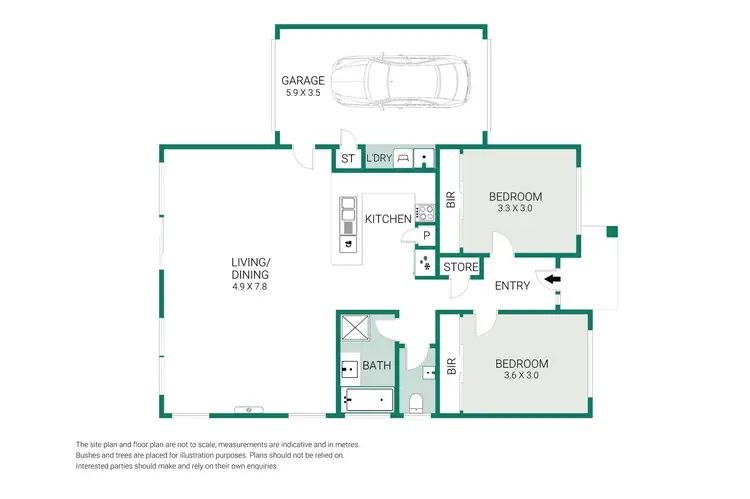Floorplan of Homely unit listing, 3/15 Matthews Street, Grovedale VIC 3216