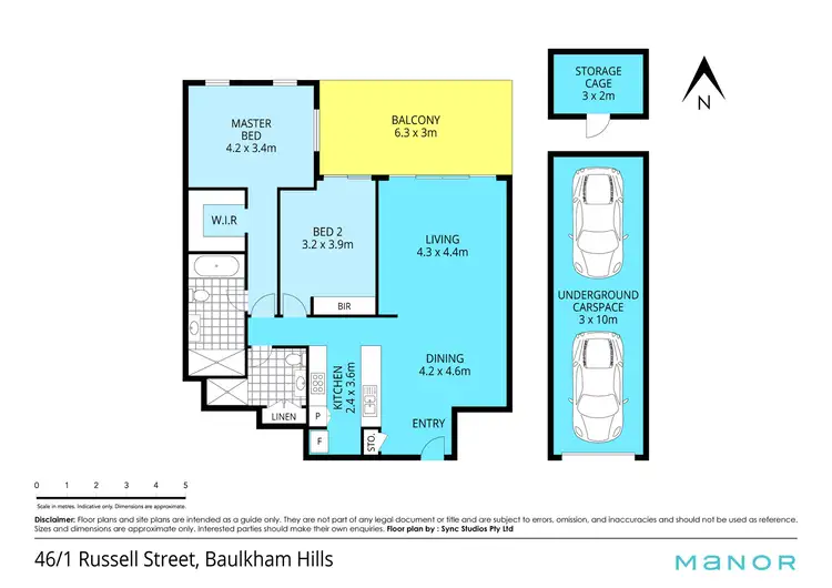 Floorplan of Homely apartment listing, 46/1-13 Russell Street, Baulkham Hills NSW 2153