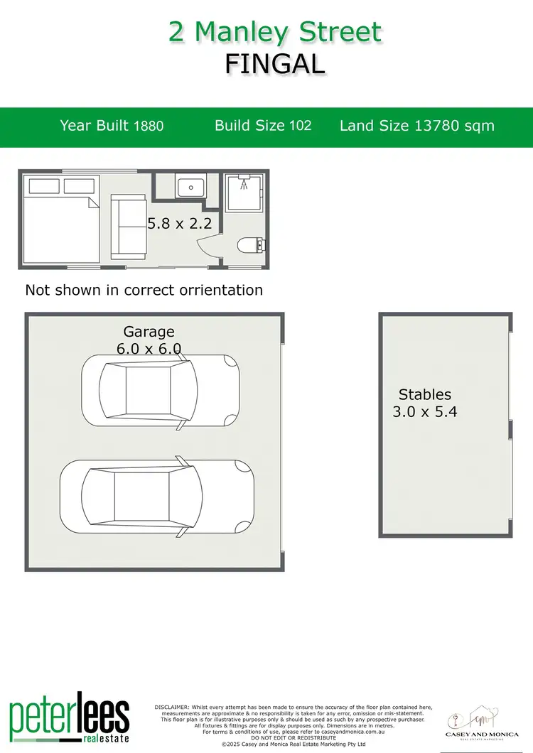 Floorplan of Homely land listing, 2 Manley Street, Fingal TAS 7214