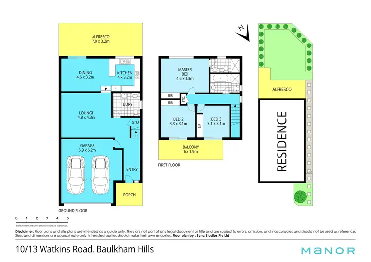 Floorplan of Homely townhouse listing, 10/11-13 Watkins Road, Baulkham Hills NSW 2153