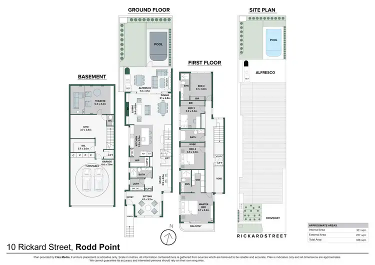 Floorplan of Homely house listing, 10A Rickard Street, Rodd Point NSW 2046