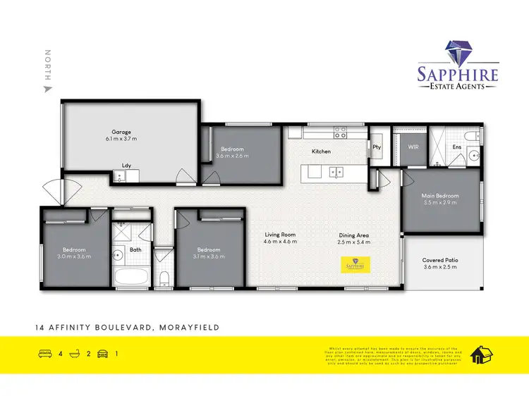 Floorplan of Homely house listing, 14 Affinity Boulevard, Morayfield QLD 4506