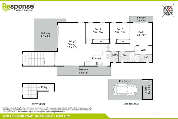 Floorplan of Homely apartment listing, 7/20 Redbank Road, Northmead NSW 2152