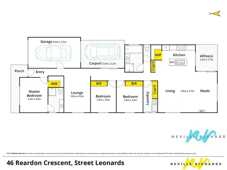 Floorplan of Homely house listing, 46 Reardon Crescent, St Leonards VIC 3223