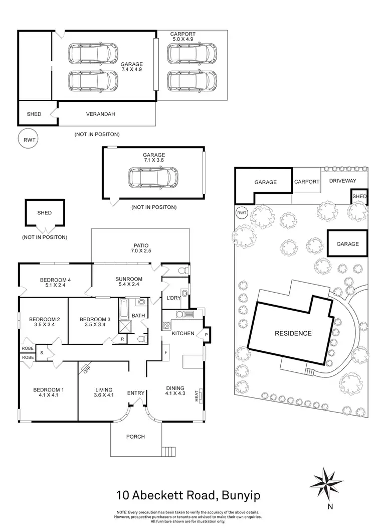 Floorplan of Homely house listing, 10 Abeckett Road, Bunyip VIC 3815