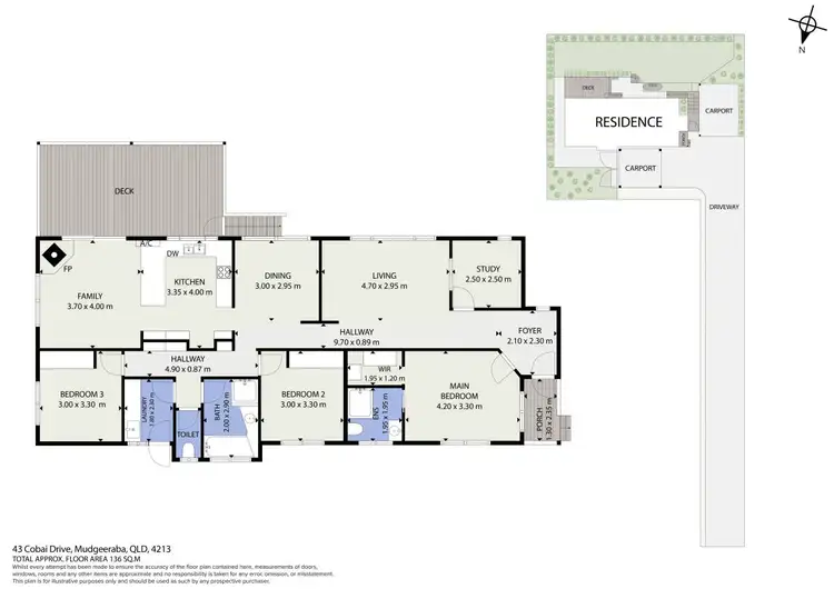 Floorplan of Homely house listing, 43 Cobai Drive, Mudgeeraba QLD 4213
