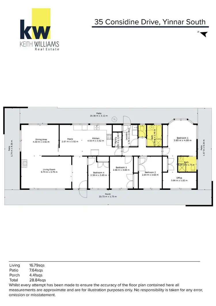 Floorplan of Homely house listing, 35 Considine Drive, Yinnar South VIC 3869