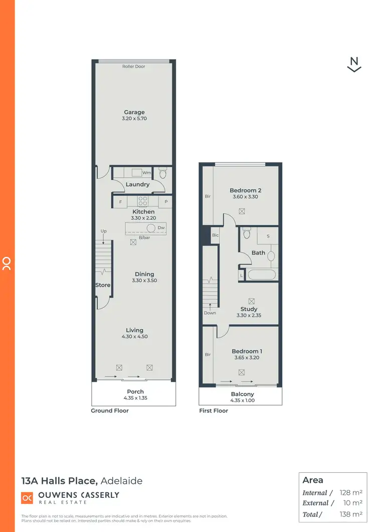 Floorplan of Homely townhouse listing, 13a Halls Place, Adelaide SA 5000