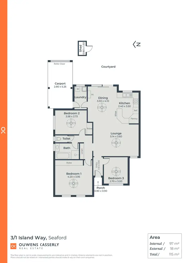 Floorplan of Homely house listing, 3/1 Island Way, Seaford SA 5169