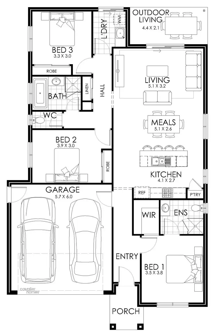 Floorplan of Homely house listing, 24 Glenwood Boulevard, Baranduda VIC 3691