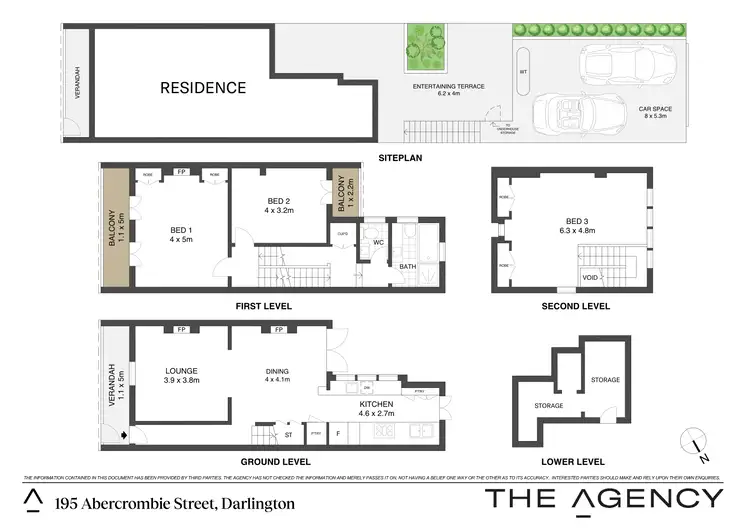 Floorplan of Homely terrace listing, 195 Abercrombie Street, Darlington NSW 2008