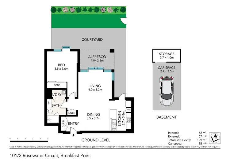 Floorplan of Homely apartment listing, 101/2 Rosewater Circuit, Breakfast Point NSW 2137