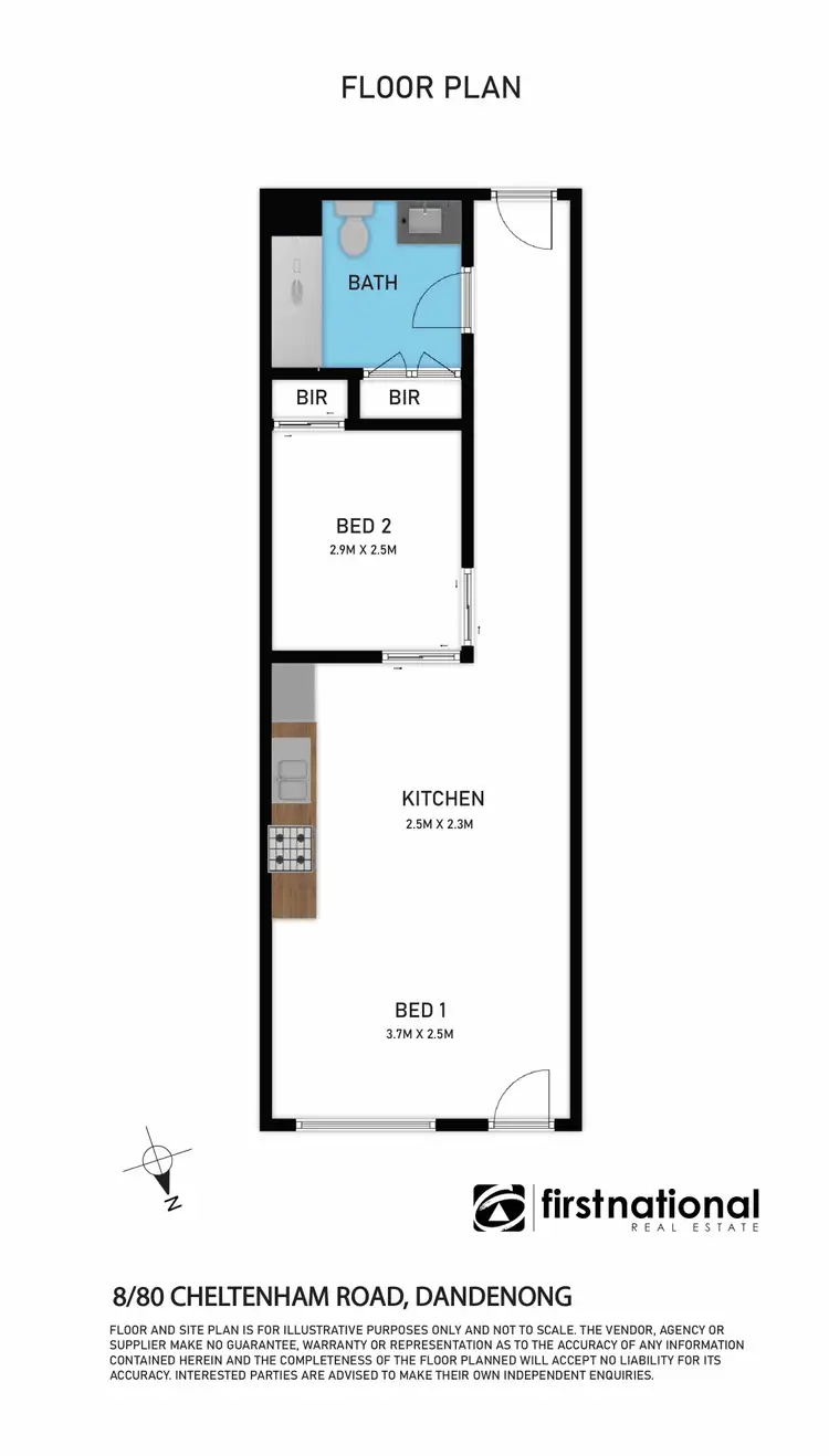 Floorplan of Homely unit listing, 8/80 Cheltenham Road, Dandenong VIC 3175