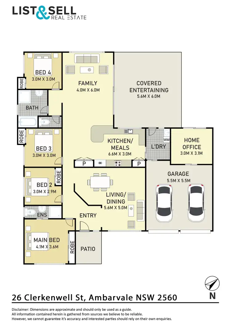 Floorplan of Homely house listing, 26 Clerkenwell Street, Ambarvale NSW 2560