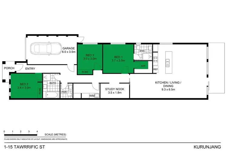 Floorplan of Homely house listing, 1/15 Tawrrific Street, Kurunjang VIC 3337