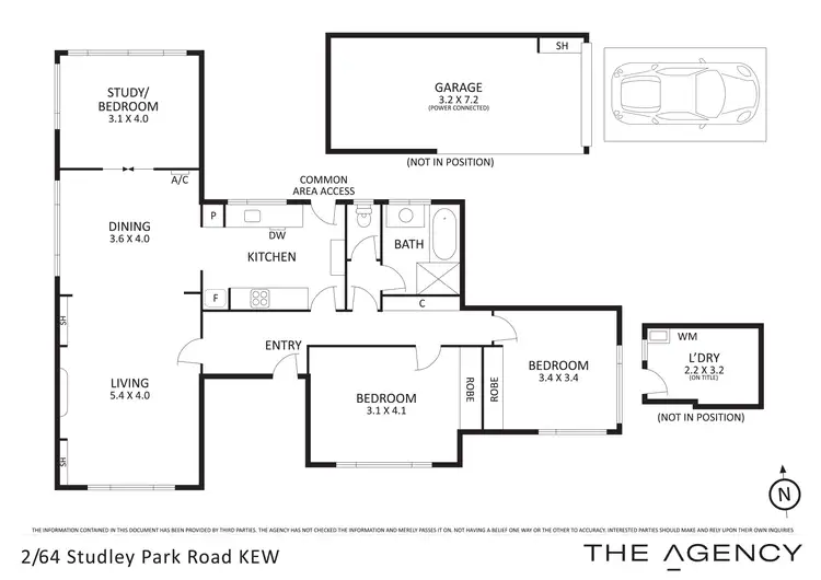 Floorplan of Homely apartment listing, 2/64 Studley Park Road, Kew VIC 3101