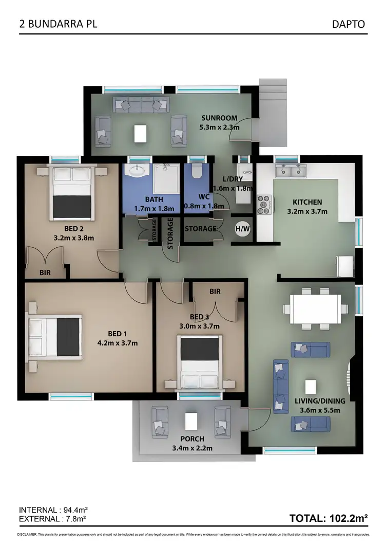 Floorplan of Homely house listing, 2 Bundarra Place, Dapto NSW 2530