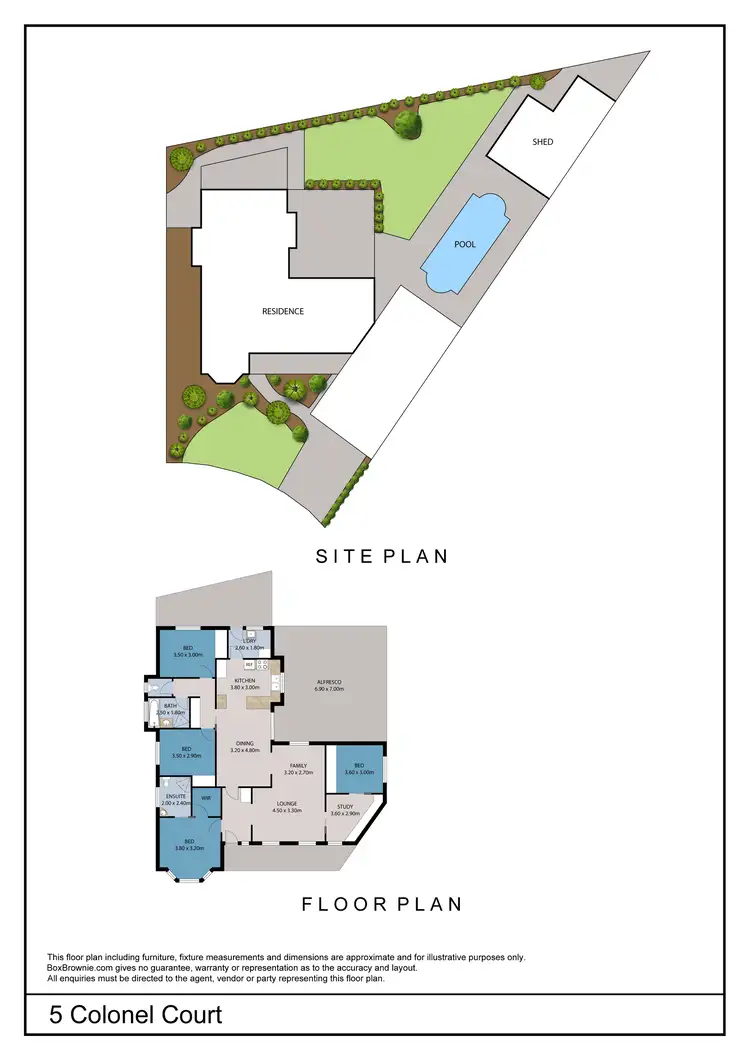 Floorplan of Homely house listing, 5 Colonel Court, Mildura VIC 3500