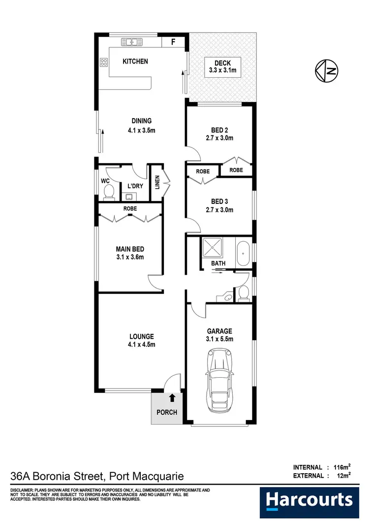 Floorplan of Homely house listing, 36A Boronia Street, Port Macquarie NSW 2444