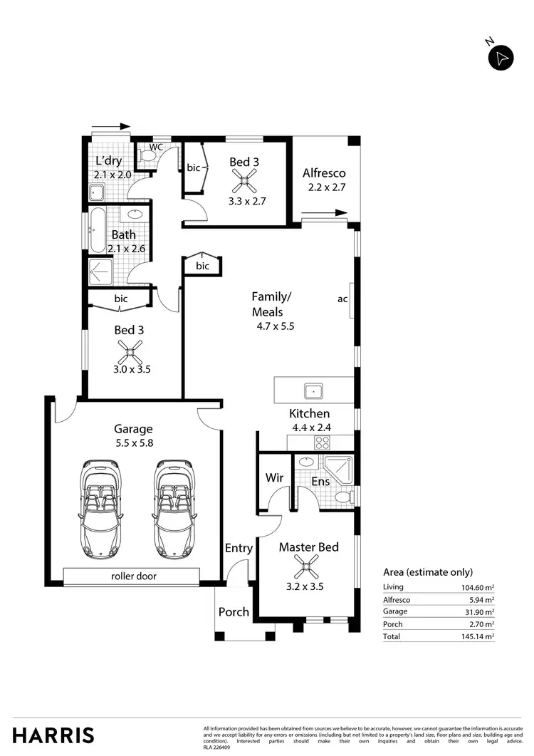 Floorplan of Homely house listing, 5 Brown Hill Close, Blakeview SA 5114