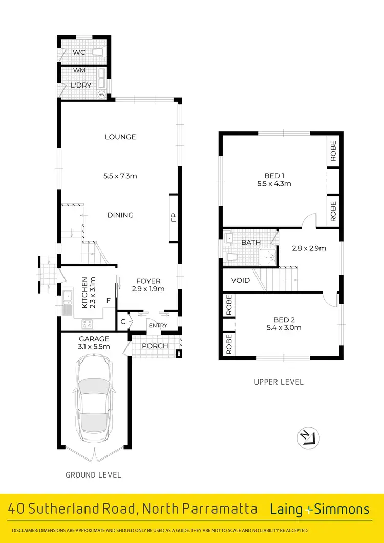 Floorplan of Homely house listing, 40 Sutherland Road, North Parramatta NSW 2151