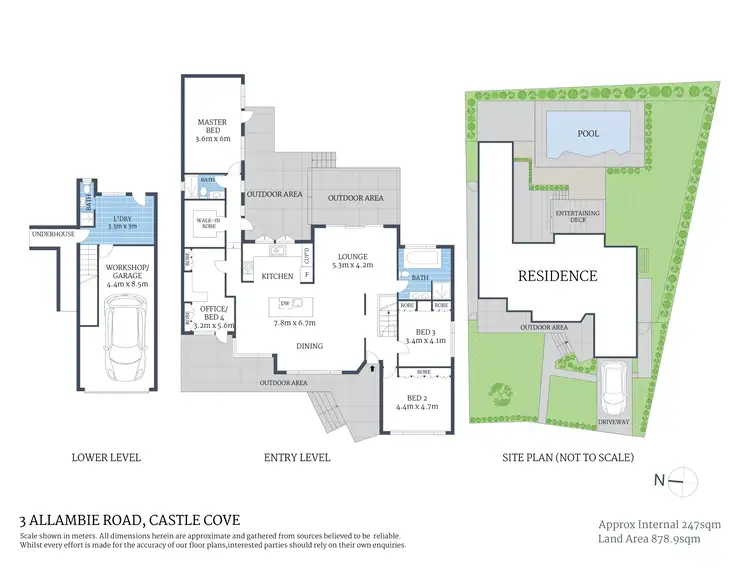Floorplan of Homely house listing, 3 Allambie Road, Castle Cove NSW 2069