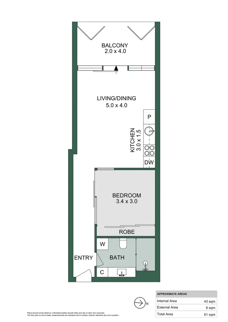 Floorplan of Homely apartment listing, 205/10 Balfours Way, Adelaide SA 5000
