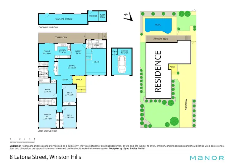 Floorplan of Homely house listing, 8 Latona Street, Winston Hills NSW 2153
