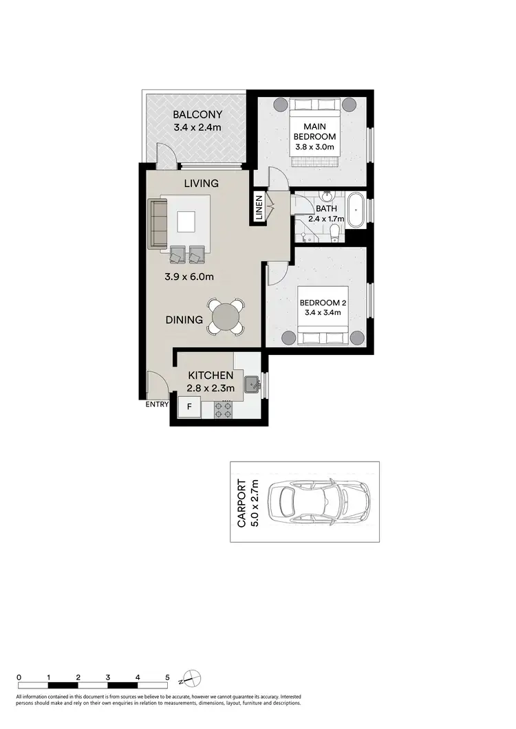 Floorplan of Homely apartment listing, 12/175-177 Derby Street, Penrith NSW 2750