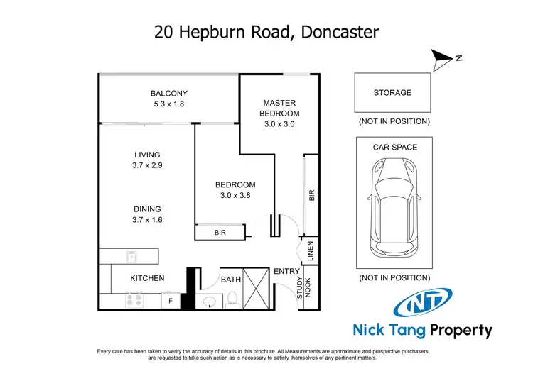 Floorplan of Homely apartment listing, 403/20 Hepburn Road, Doncaster VIC 3108